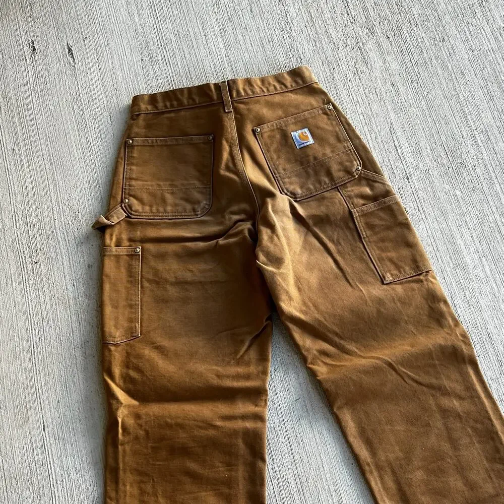 Carhartt brown double knee work wear carpenter pants - Picture 6 of 8